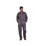 coverall grey orange details
