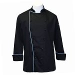BLACK AND WHITE DETAILS CHEF COAT